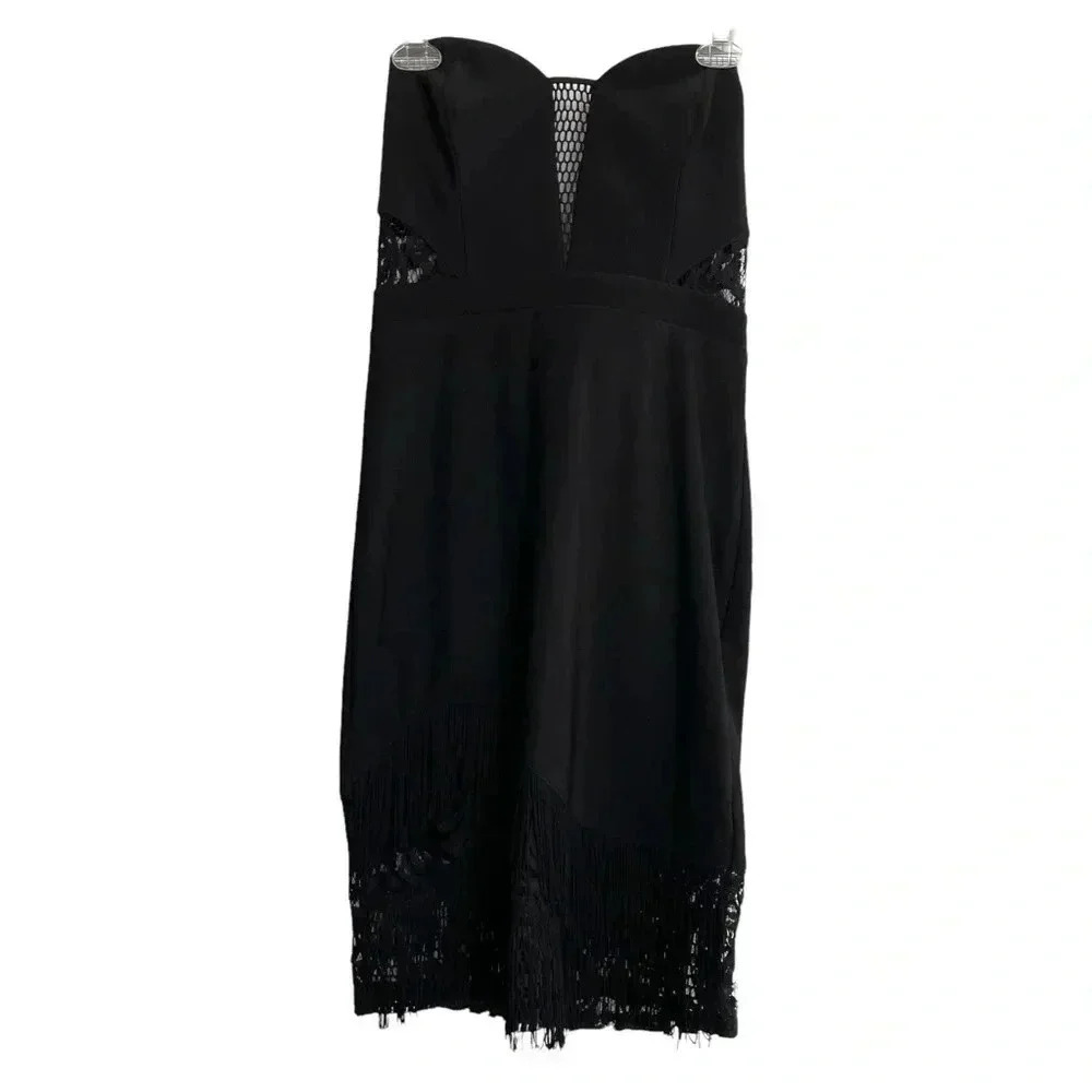 NWT Lipsy London Black Strapless Dress LBD